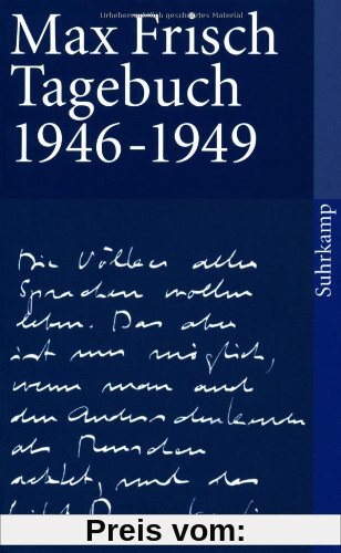 Tagebuch 1946-1949 (suhrkamp taschenbuch)